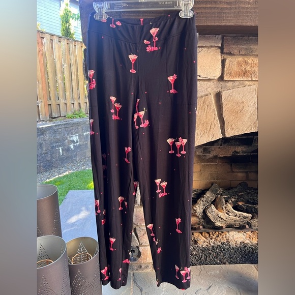 Soma Other - Soma Cool Nights Black Pants with Champagne/Cocktail Medium